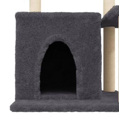 VidaXL Kattenmeubel met sisal krabpalen 83 cm donkergrijs - thumbnail