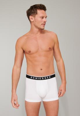 3-pack heren boxershorts 95/5 - Katoen - Mannen ondergoed Biologisch katoen - Elastische band - Duurzaam - S - Wit - Onderbroek heren heren heren