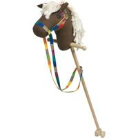 Goki houten stokpaard bruin - thumbnail