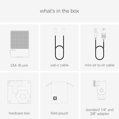 Teenage Engineering CM-15 grootmembraan condensatormicrofoon (USB/mini-XLR/minijack)