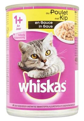 WHISKAS BLIK ADULT BROKJES IN SAUS KIP