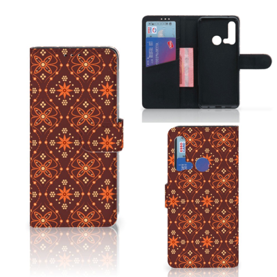 Huawei P20 Lite (2019) Telefoon Hoesje Batik Brown Huawei P20 Lite (2019) Telefoon Hoesje Batik Brown