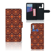 Huawei P20 Lite (2019) Telefoon Hoesje Batik Brown - thumbnail