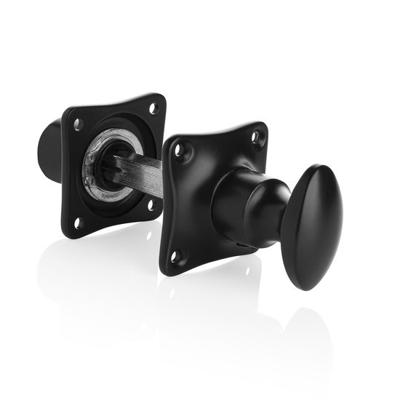 De Oude Deurklink WC Slot Draaiknop mat zwart