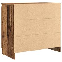 Dressoir met lade 71x35x65 cm spaanplaat oud hout - thumbnail