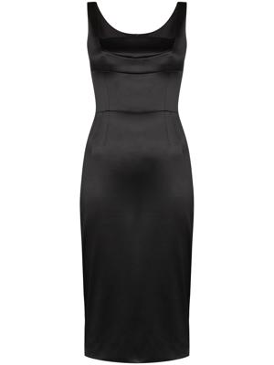 Dolce & Gabbana Duchess fitted midi dress - Black