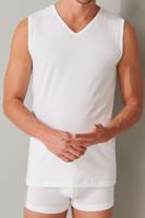2-Pack mouwloos shirts V-hals - 95/5 - Biologisch katoen ondershirts zonder mouwen - Diepe hals - ondergoed heren - thumbnail