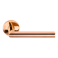 Formani Basics LB2-19 EN1906/3 deurkruk geveerd op rozet - PVD gepolijst koper - thumbnail
