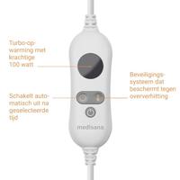 Extra zachte verwarmde fleece topmatras - MEDISANA - HU 672 - Bedverwarmer - 4 standen - 3 timers - Wasbaar - thumbnail