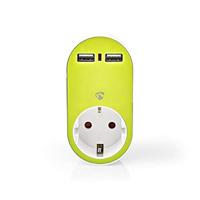 Nedis PSSPL200C1WT Stopcontactsplitter 2-weg Eurostopcontact Wit - thumbnail