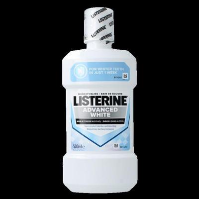 Listerine Advanced White Mild & Zonder Alcohol Mondspoeling