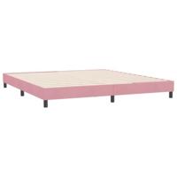 Bedframe zonder matras 180x210 cm fluweel roze - thumbnail
