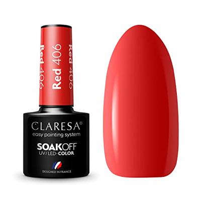 Claresa uv/led gellak 5ml red 406 rainbow explosion Claresa uv/led gellak 5ml red 406 rainbow explosion