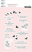 Creative Craftlab • essentials clear stamp condolences - thumbnail