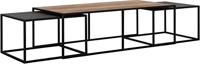 DTP Home Salontafel 'Cosmo' Teakhout, Set van 3 stuks - thumbnail