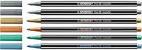 Stabilo Pen 68 metallic tin-box 6 stuks - thumbnail