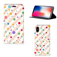Apple iPhone X | Xs | Hoesje met Magneet | Dots - thumbnail