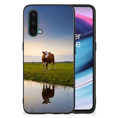 OnePlus Nord CE 5G Dierenprint Telefoonhoesje Koe OnePlus Nord CE 5G Dierenprint Telefoonhoesje Koe