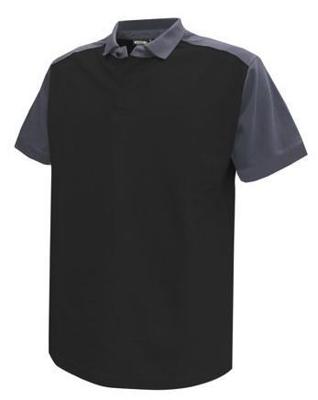 DASSY polo shirt cesar katoen zwart/grijs s