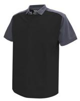 DASSY polo shirt cesar katoen zwart/grijs s - thumbnail