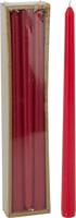 Dinerkaarsen 6 stuks 30 cm rood - thumbnail