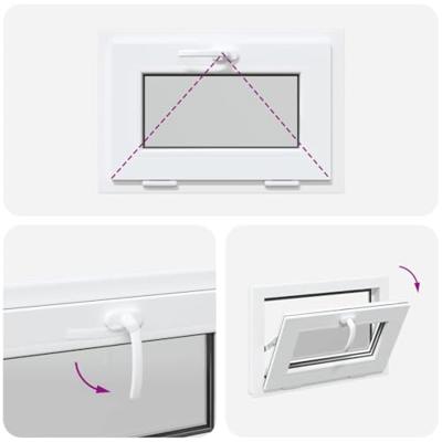 Kelderraam RISOR 60x40 cm 2 glas kiepbaar wit Kelderraam RISOR 60x40 cm 2 glas kiepbaar wit