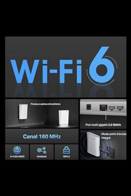 TP-Link AX6000 Mbps Dual Band WLAN-repeater 6 Mesh RE900XD, 160 MHz, 2,5 Gigabit poort, krachtige wifi-repeater, MU-MIMO, compatibel met internetboxen, geniet van wifi 6 zonder je box te vervangen