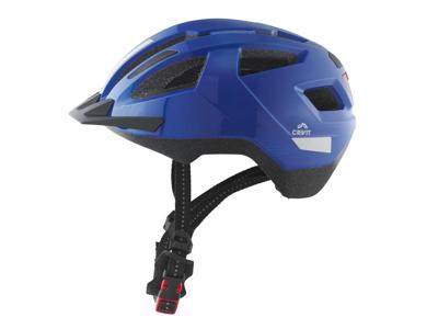 CRIVIT Kinder fietshelm met achterlicht (Blauw)