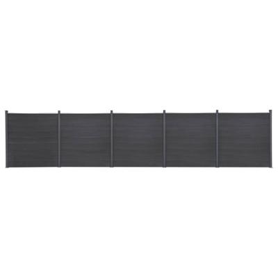 Schuttingpaneelset 872x186 cm HKC grijs