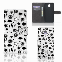 Telefoonhoesje met Naam Samsung Galaxy J7 2017 | J7 Pro Silver Punk - thumbnail