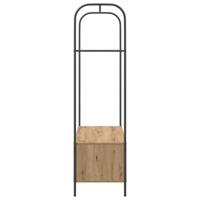 Kledingrek met opslag Bruin 100 x 44 x 160 cm Bewerkt hout - thumbnail