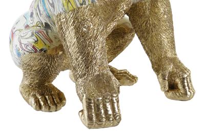 Decoratieve figuren DKD Home Decor 28,5 x 26,5 x 41 cm Gouden Multicolour Gorilla Decoratieve figuren DKD Home Decor 28,5 x 26,5 x 41 cm Gouden Multicolour Gorilla
