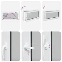 Kelderraam RISOR 120x60 cm draaikiep-draai DIN rechts antraciet - thumbnail