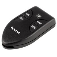 Hama Infrarood afstandsbediening (voor Canon/Nikon/Olympus/Pentax DSLR- en compacte camera's met IR-ontvanger, zelfontspanner draadloos) zwart - thumbnail