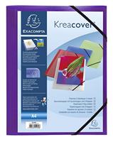 Elastomap exacompta kreacover a4 3 klep pp assorti | 5 stuks - thumbnail