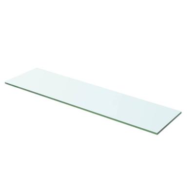 Wandschap transparant 60x12 cm glas
