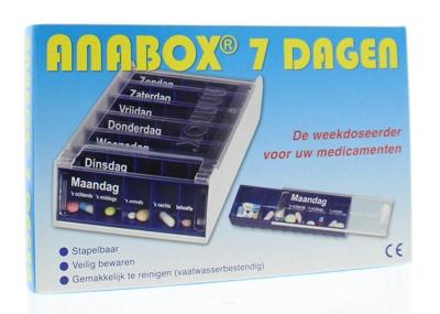 Spruyt Hillen Anabox 7 dagen blauw 1 Stuks Spruyt Hillen Anabox 7 dagen blauw 1 Stuks