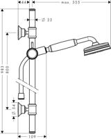 Hansgrohe Axor Montreux doucheset chroom - thumbnail