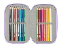 Driedubbele Pennenzak Frozen Spirit Lila 12,5 x 19,5 x 5,5 cm 37 Onderdelen - thumbnail