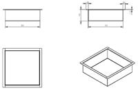 Wiesbaden Inbouwnis | Exellence | 30x60x7cm | Mat Zwart - thumbnail