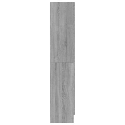 Boekenkast 82,5x30,5x185,5 cm bewerkt hout grijs sonoma eiken
