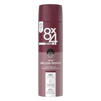 8x4 8 x 4 Deospray Men - No.18 Millions Nights 150 ml. 6 x Voordeelpak - thumbnail
