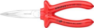 Knipex Platspitse tang met zijsnijder verchroomd 200 mm - 2627200