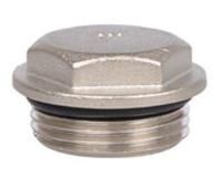 Kirchhoff Messing plug, vernikkeld, met O-ring 1", voor verdeleruitgang - 988524755 - thumbnail