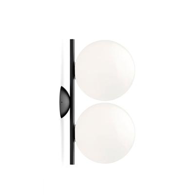 Flos IC C/W1 Double Wandlamp - Zwart
