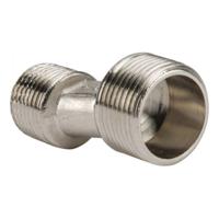 Riko S-koppeling 1/2" x 3/4" messing vernikkeld - thumbnail