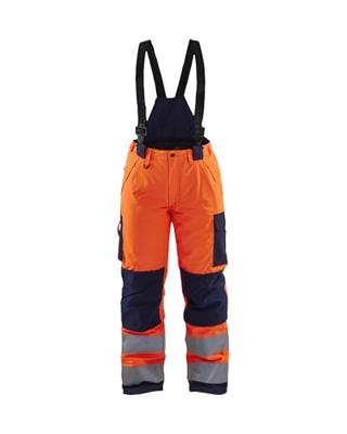 Blåkläder Dames Winterwerkbroek High-Vis 78851977 | High-Vis Oranje/Marineblauw | Maat 40 - 7330509551264