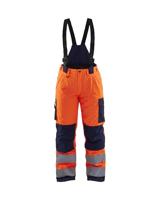 Blåkläder Dames Winterwerkbroek High-Vis 78851977 | High-Vis Oranje/Marineblauw | Maat 40 - 7330509551264 - thumbnail