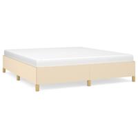 Bedframe zonder matras stof crmekleurig 160x200 cm - thumbnail