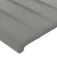 Bedframe zonder matras 200x200 cm fluweel lichtgrijs - thumbnail